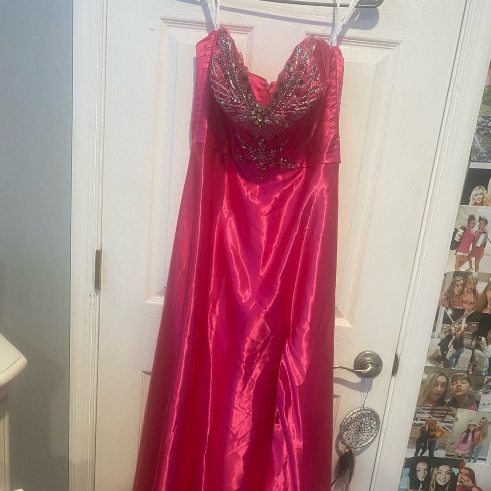 Pink prom dress
